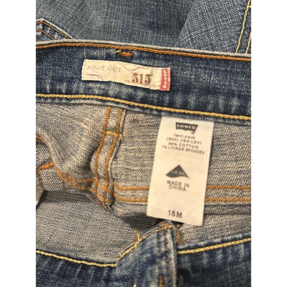Levis 515 Jeans Womens 16M Blue Boot Cut Stretch Classic Denim Western Ranchwear - Picture 8 of 11